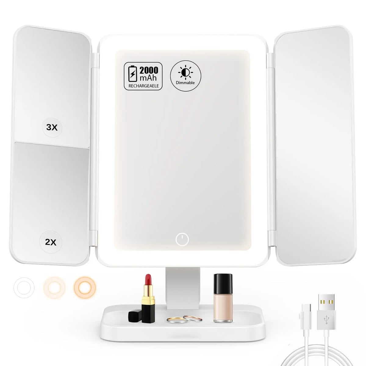Espejo con Luces LED